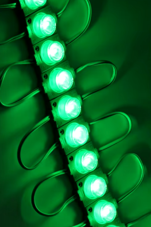 Tek Lensli Modül Led Yeşil 1.5w (10 Adet)