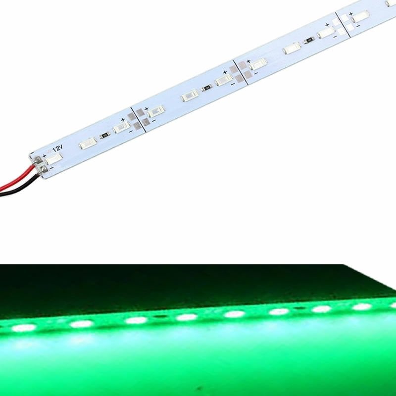 12 Volt 5630 Ledli Led Bar Alüminyum Çubuk 72 Ledli Yeşil