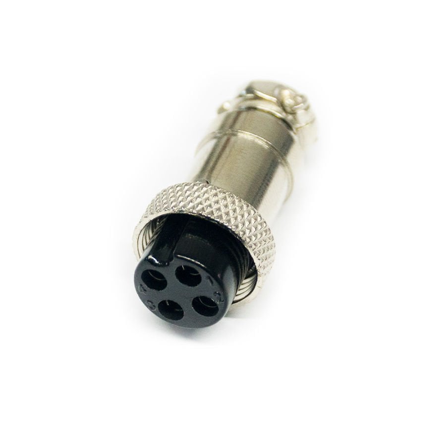 4 lü Mic Dişi Konnektör - (Gx-16) ( 5 Adet )