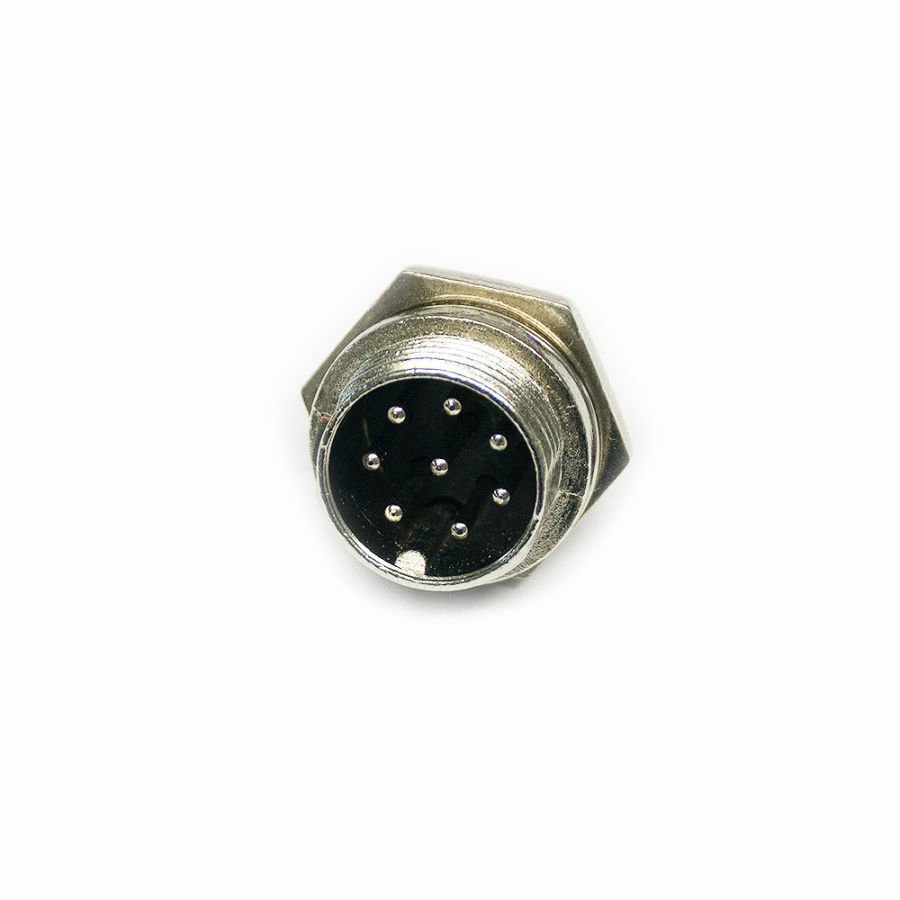 8 li Mic Erkek Konnektör - (Gx-16) ( 5 Adet )