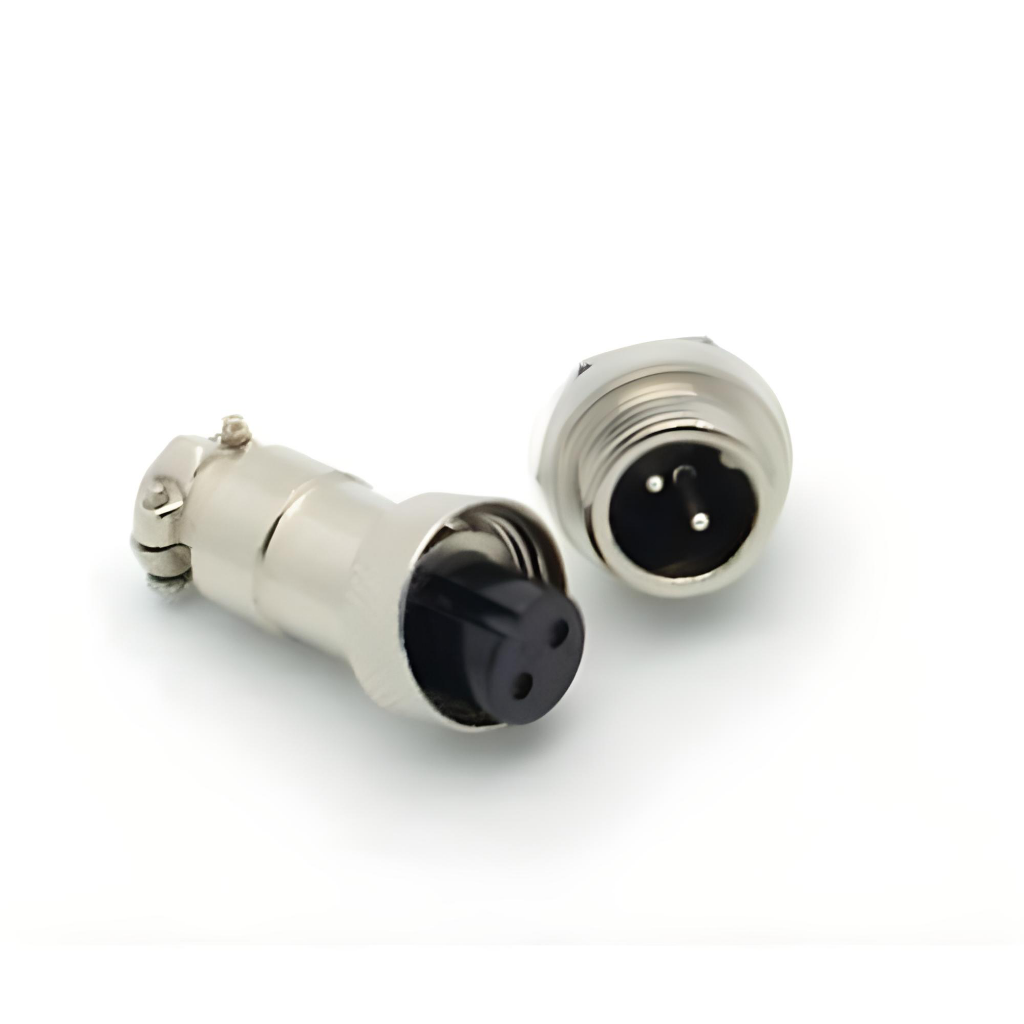 2 li Mini Mic Dişi Konnektör - (Gx-12) ( 5 Adet )