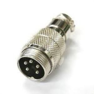 5 li Mini Mic Kablo Erkek Konnektör - (Gx-12) ( 5 Adet )