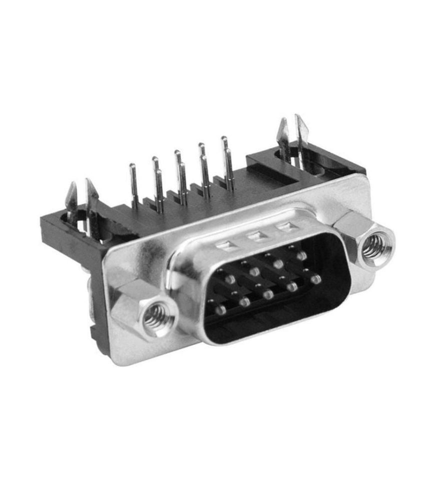 9 Pin 90' PCB Tip Erkek D-Sub Konnektör ( 10 Adet )