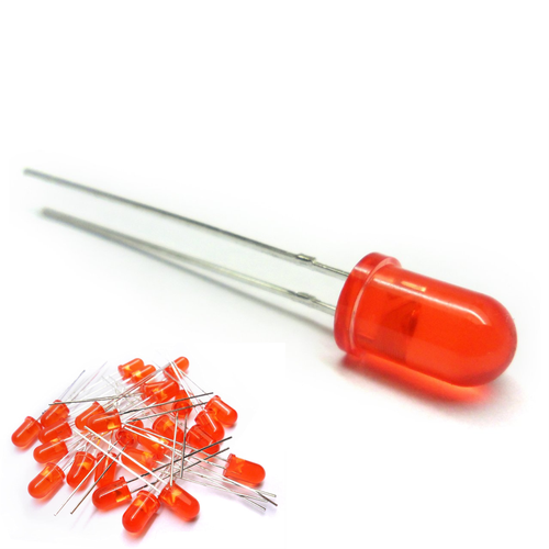 5mm Diffuze Kırmızı Dip Led ( 1000 Adet)