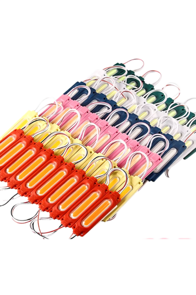 12 Volt 2 Watt Cob Led Modül Pembe (10 Adet)