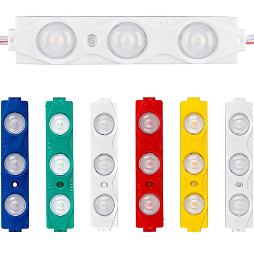 3 Lensli Modül Led Yeşil 12 Volt 1.2 Watt 2835 ( 10 Adet )