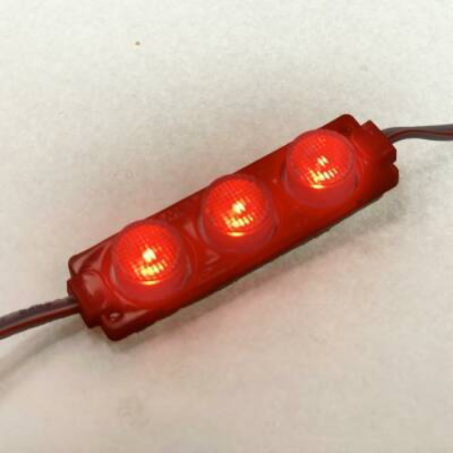 3 Mercekli 3030 Reklamcı Modül Kırmızı 12 Volt 3 Watt (10 Adet)