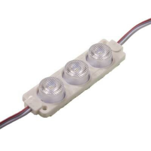 3 Mercekli 3030 Reklamcı Modül Beyaz 12 Volt 3 Watt (10 Adet)
