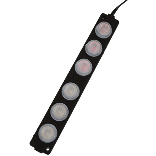 6 Lensli 12 Volt 6 Watt Kırmızı-Mavi Modül (5 Adet)