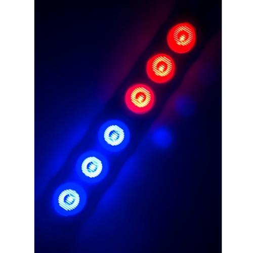 6 Lensli 12 Volt 6 Watt Kırmızı-Mavi Modül (5 Adet)