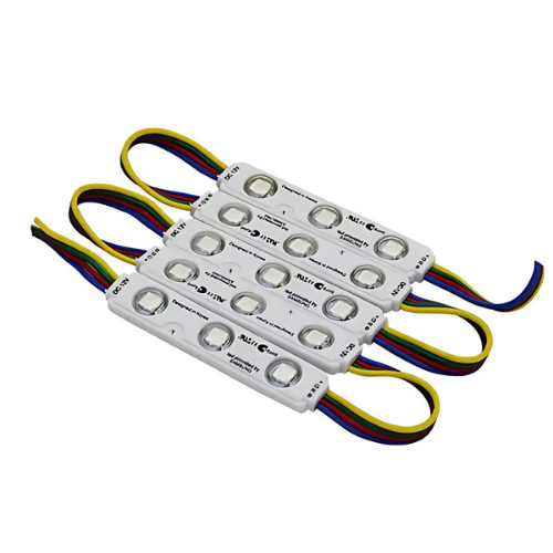 3’Lü RGB Lensli Modül Led (Samsung) 12 Volt 0.72 Watt (10 Adet)