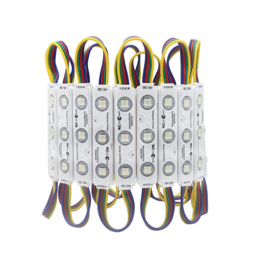 3’Lü RGB Lensli Modül Led (Samsung) 12 Volt 0.72 Watt (10 Adet)