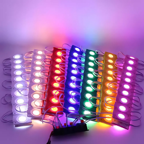 Tekli Su Geçirmez 12 Volt 2.4 Watt Modül Led Pembe (10 Adet)