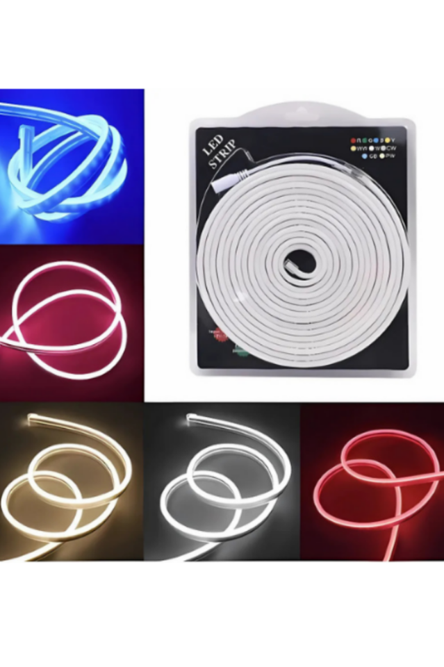Neon Led Sarı 12 Volt 6x12mm (5 Metre)