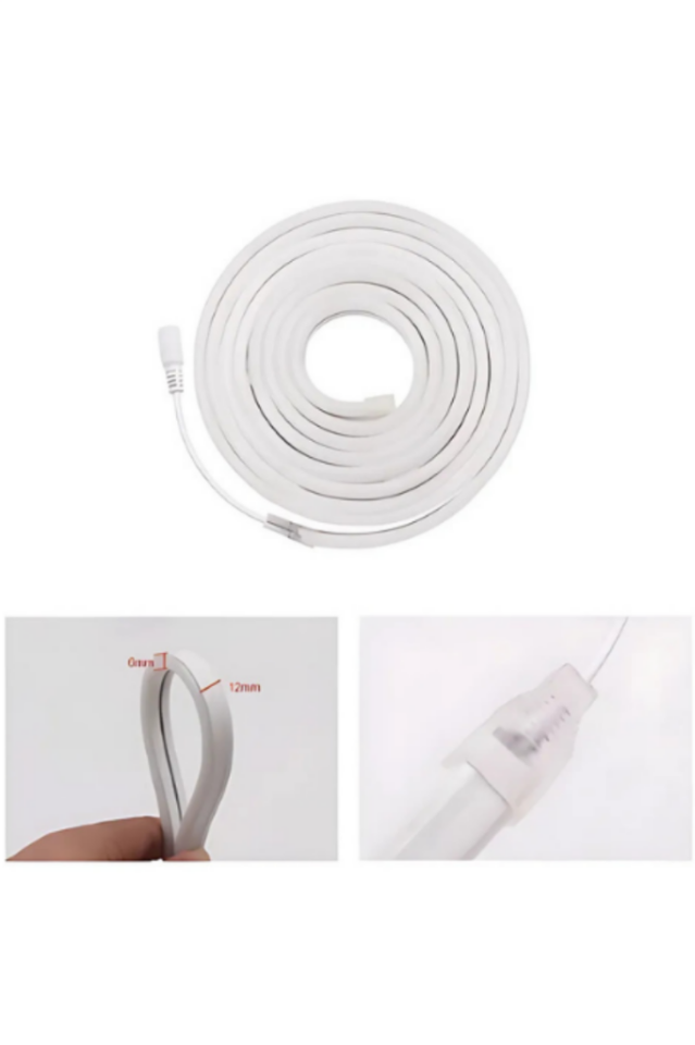 Neon Led Sarı 12 Volt 6x12mm (5 Metre)