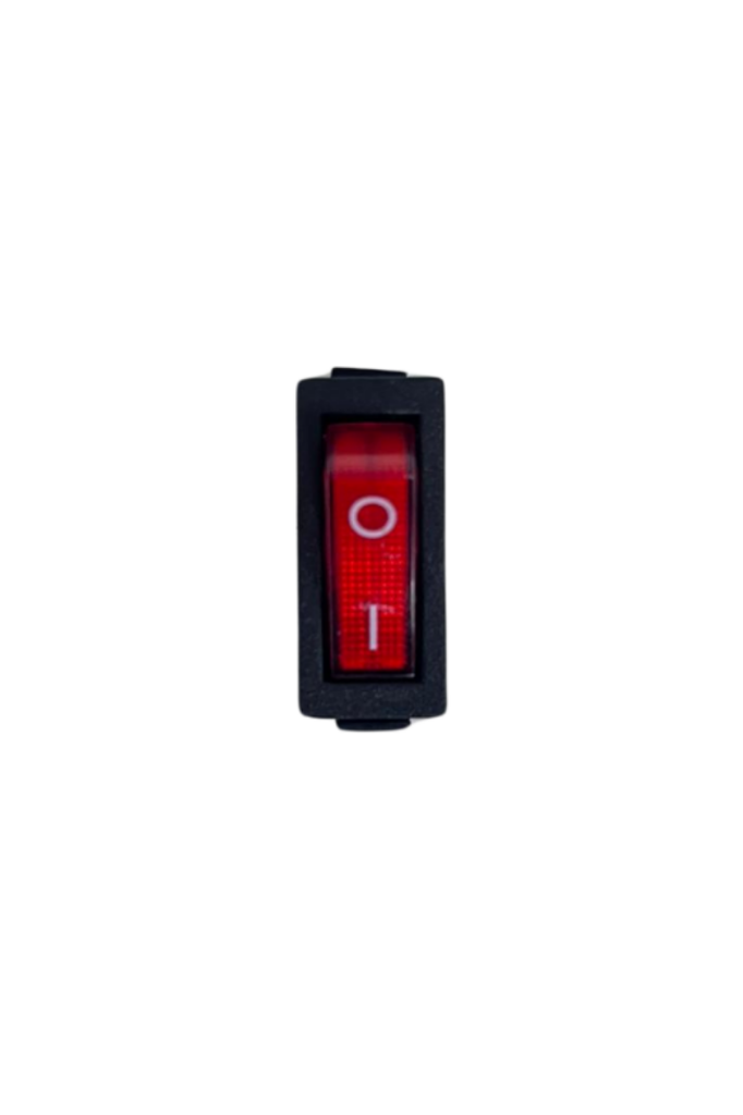 Tekli Dar Işıklı On-Off Anahtar 3 Pin Switch (10 Adet)