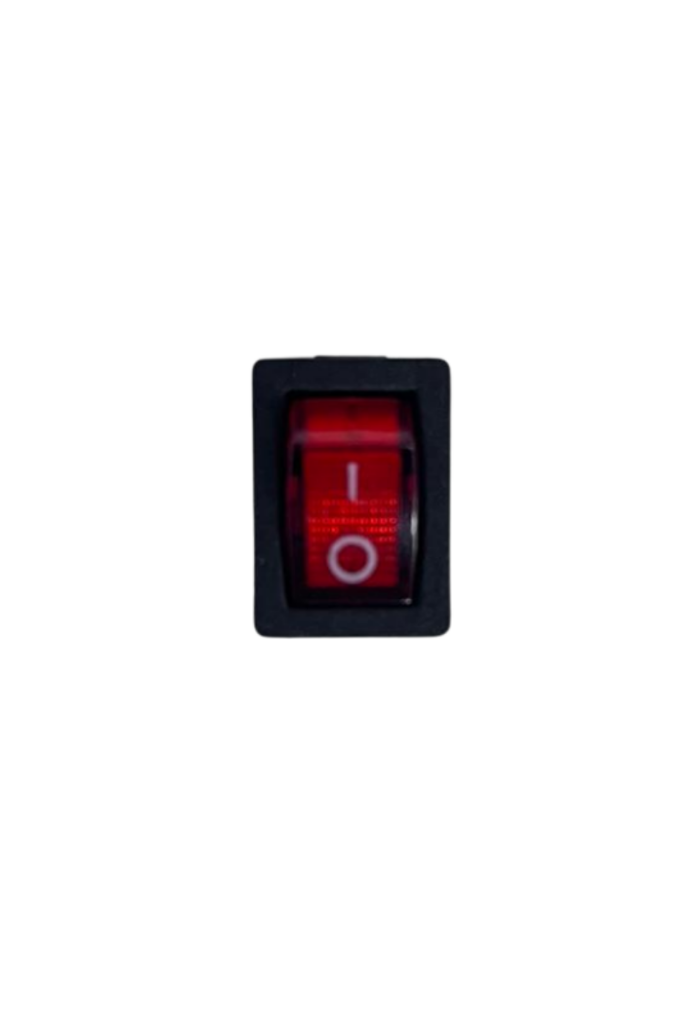 Kare On-Off Işıklı Anahtar 3 Pin Switch (10 Adet)