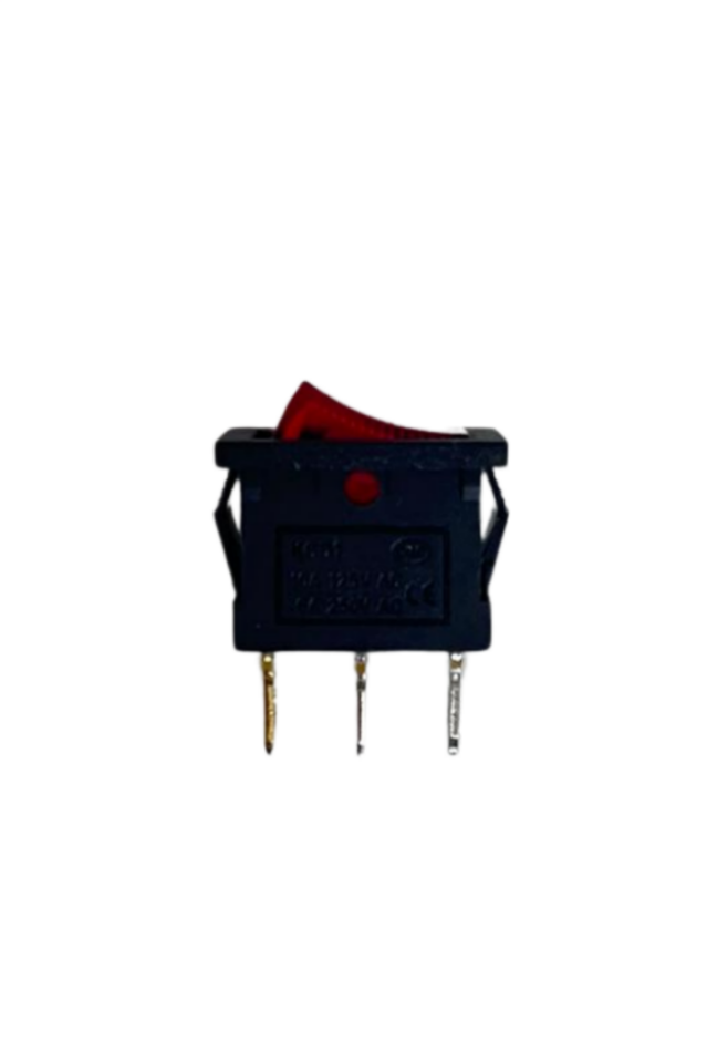 Kare On-Off Işıklı Anahtar 3 Pin Switch (10 Adet)