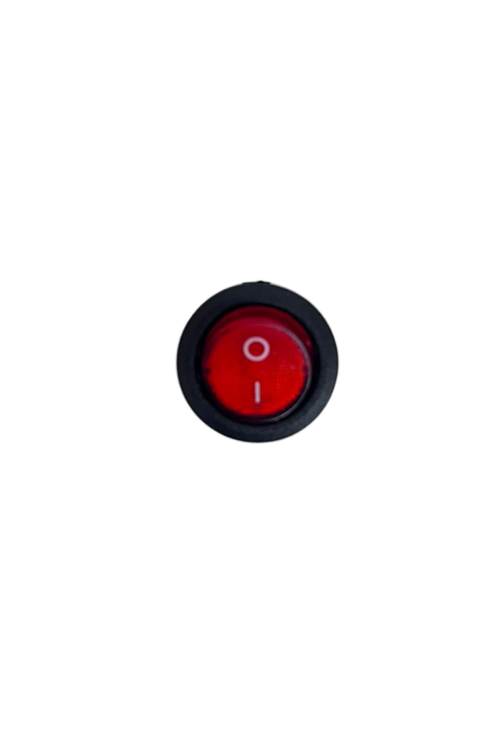 Yuvarlak On-Off Işıklı Anahtar 3 Pin Switch (10 Adet)