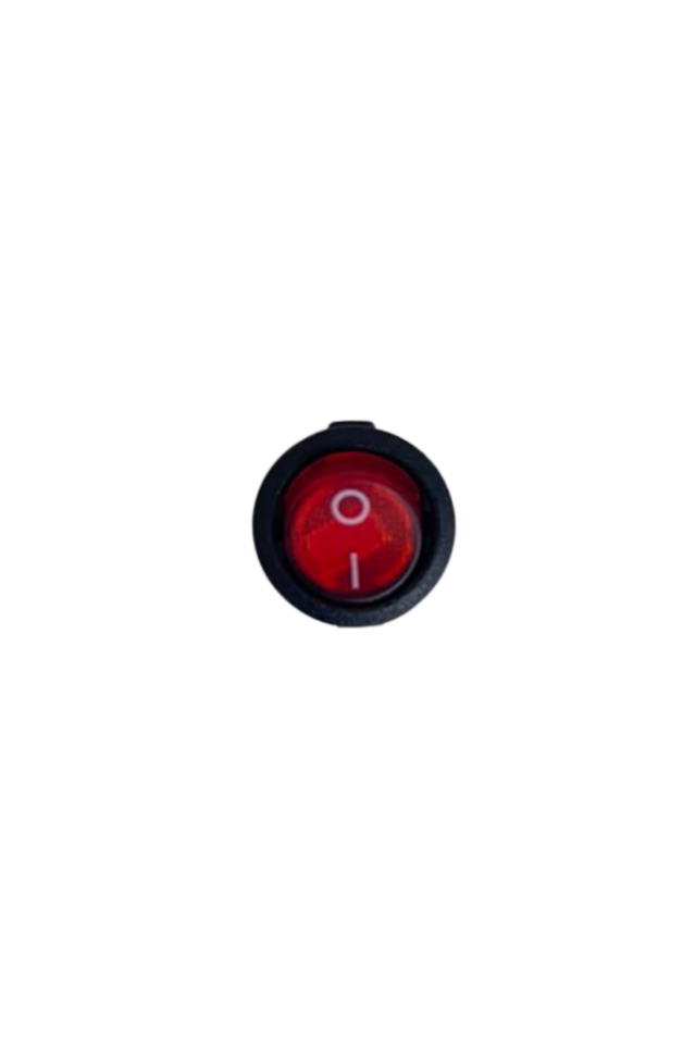 Mini Yuvarlak On-Off Işıklı Anahtar 3 Pin Switch (10 Adet)