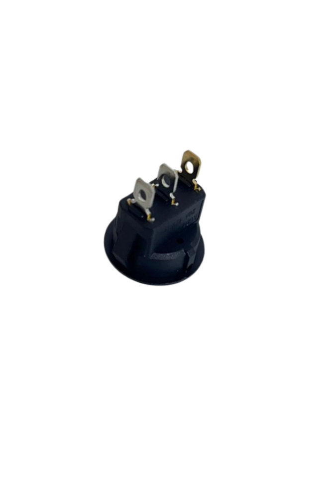 Yuvarlak On-Off Nokta Işıklı Anahtar 3 Pin Switch (10 Adet)