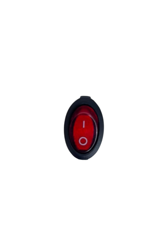 Oval On-Off Işıklı Anahtar 3 Pin Switch (10 Adet)