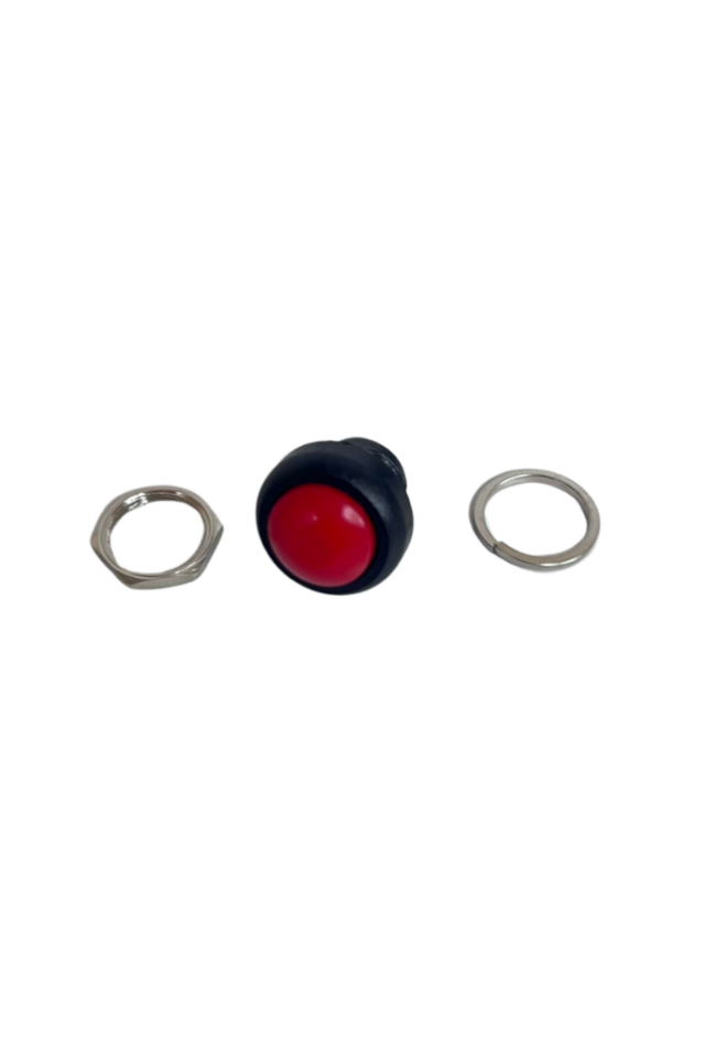 Push Buton Kırmızı 12MM PBS33B (10 Adet)