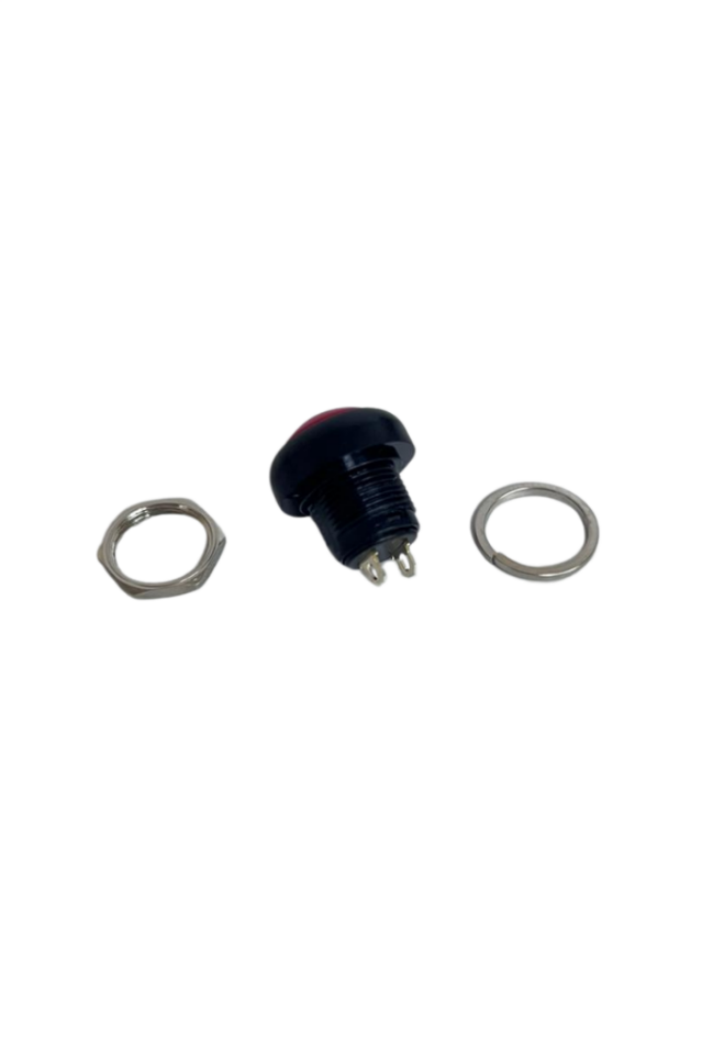 Push Buton Kırmızı 12MM PBS33B (10 Adet)