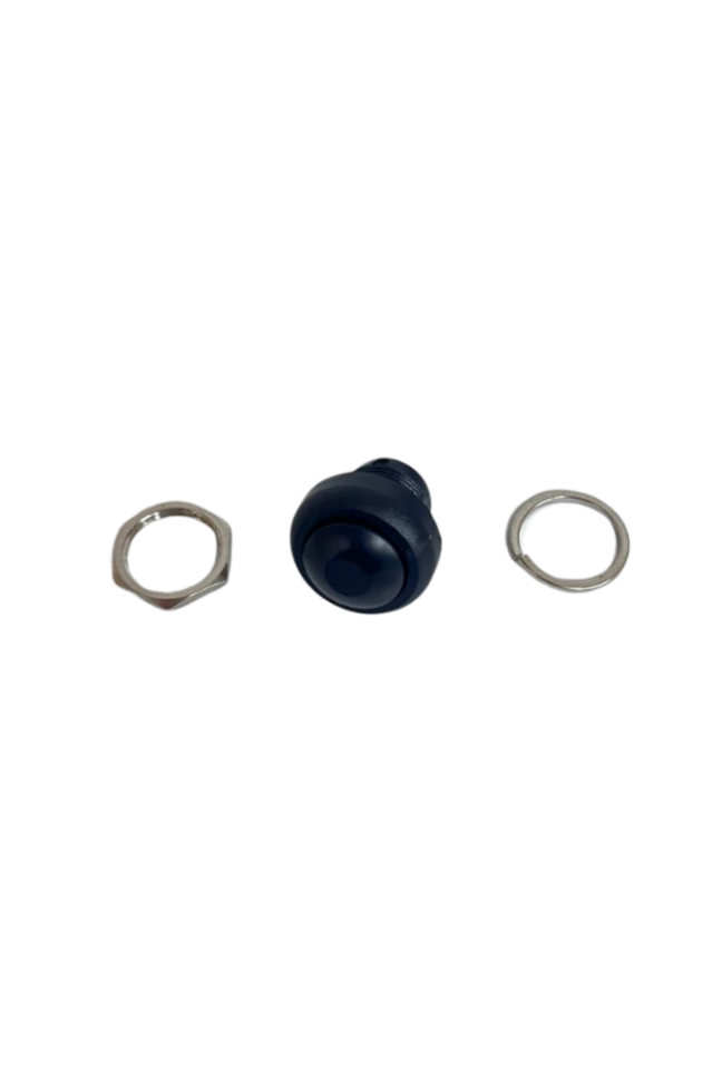 Push Buton Siyah 12MM PBS33B (10 Adet)