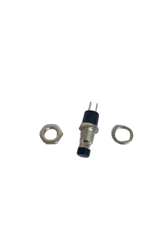 7MM Buton Siyah PBS-105 (10 Adet)