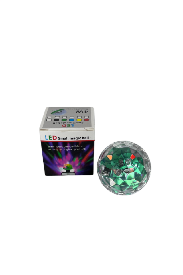Araç İçi Sese Duyarlı Mini Disko Topu Led Usb'li