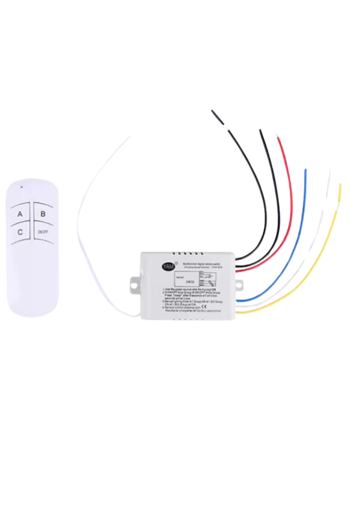 Uzaktan Kumandalı Kontrol Sistemi 3'lü ( 3 Kanallı Avize Kumandası )