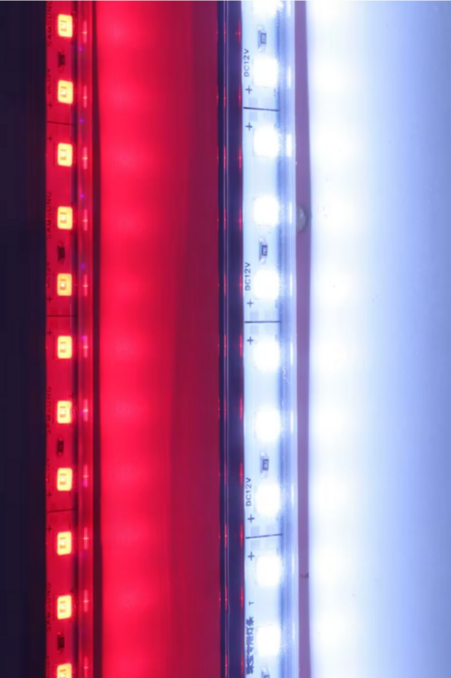 Alüminyum Kasalı Çubuk Bar Led 12V 72 Ledli 5730 Şeffaf Cam RGB Led