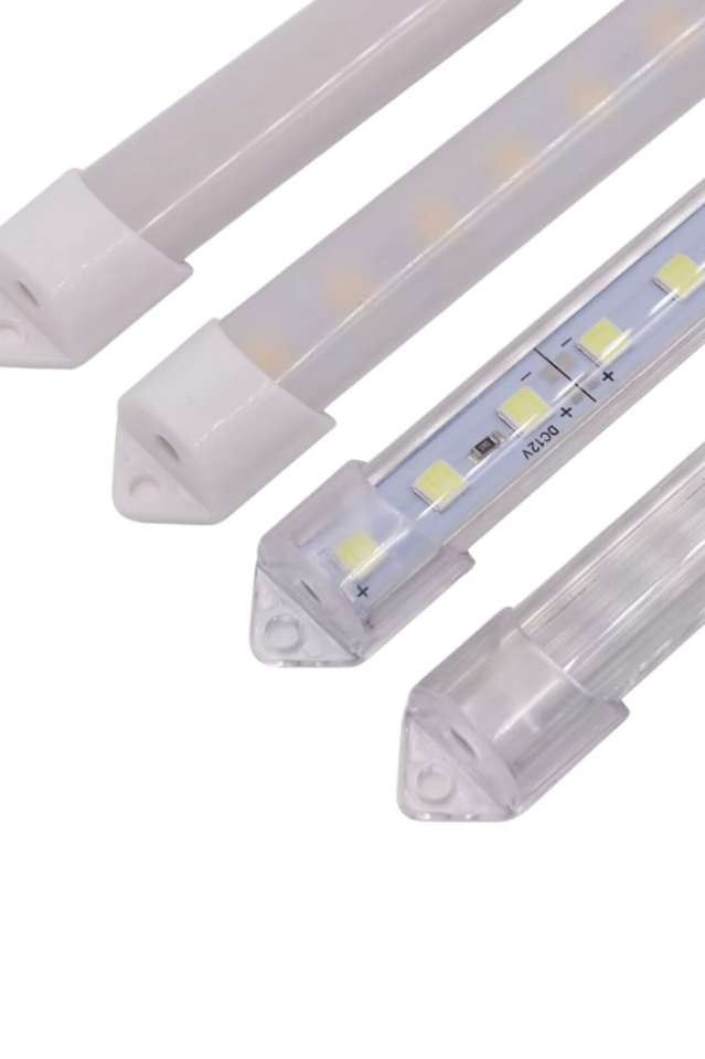 Alüminyum Kasalı Çubuk Bar Led 12V 72 Ledli 5730 Şeffaf Cam RGB Led