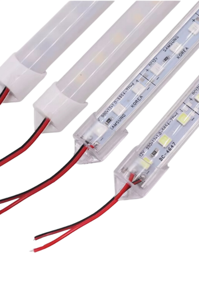 Alüminyum Kasalı Çubuk Bar Led 12V 72 Ledli 5730 Opak Cam SARI (AMBER) Led
