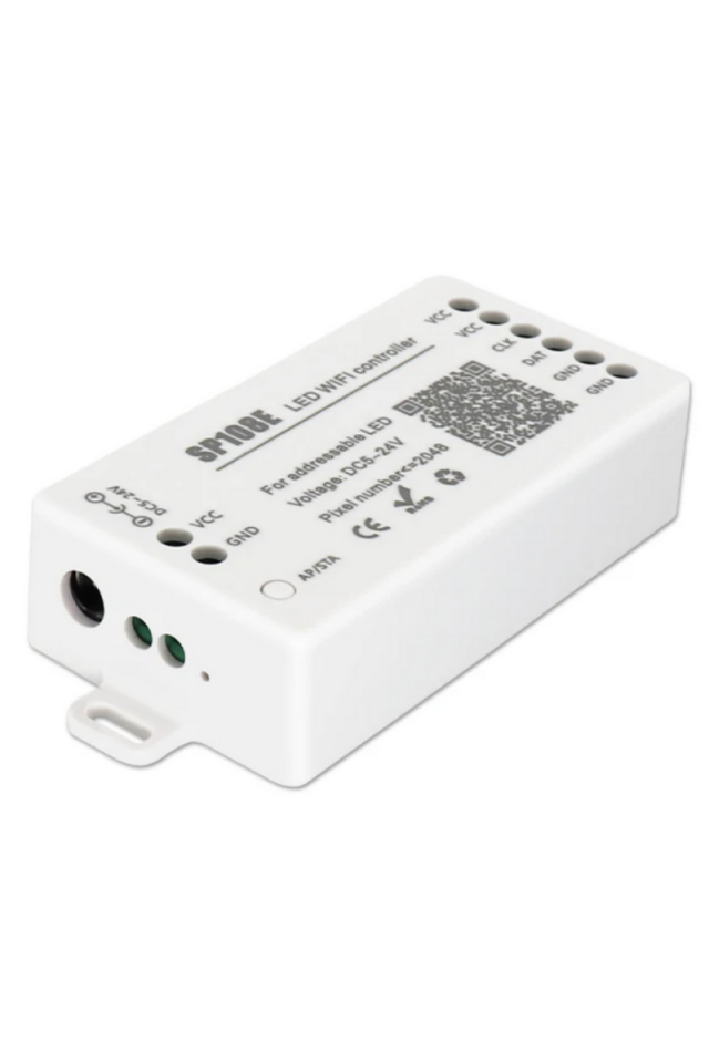 SP108E Pixel Şerit Led Kontrol 5-24v Adreslenebilir ARGB Wi-Fi Kontrol Kutusu WS2811-WS2812