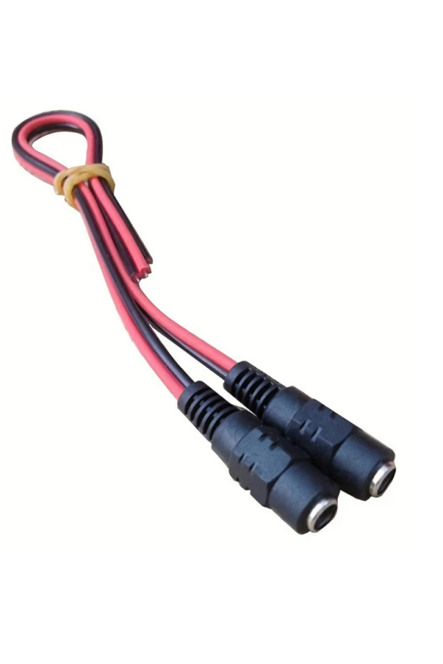 2.1 Dişi Led Birleştirme Kablosu 15cm Adaptör Jack Fişi ve Kamera Kablosu (5 Adet)