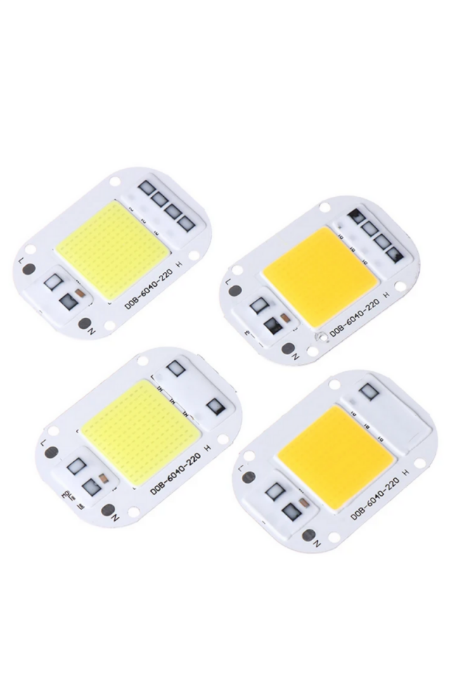 220 Volt 50 Watt Beyaz Projektör Cob Led Çipi