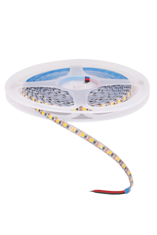 5 Volt 2835 Şerit Led 5 MM Sarı (Amber) 120 Ledli IP20 (5 Metre)