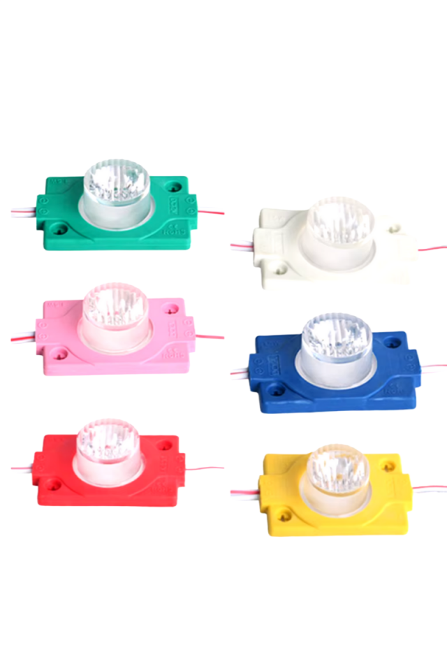 Tek Lensli Modül Led Pembe 1.5w (10 Adet)