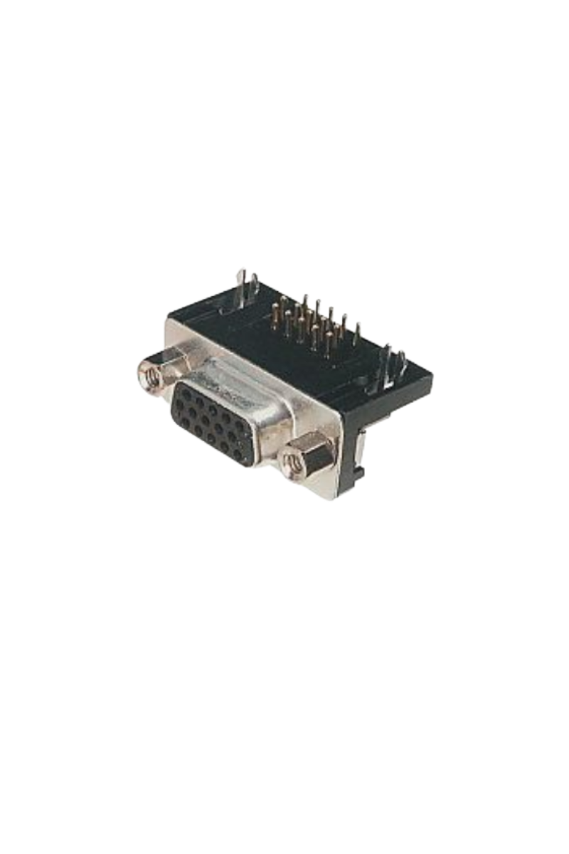 15 Pin 3 Sıra 90' PCB Tip Dişi D-Sub Konnektör ( 5 Adet )