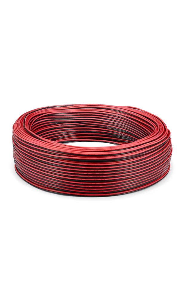 2 Pin Kordon Kablo 2X0.22mm Şerit Led Kablosu 2 li JST Elektrik Kablosu Kalaylı Bakır Kablo 100 Metre