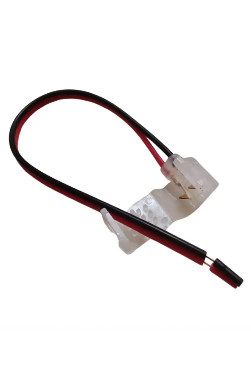 12V Tek Yönlü Neon Soketi 6X12mm Besleme Fişi Tek Yönlü Kablo Birleştirme Aparatı (5 Adet)