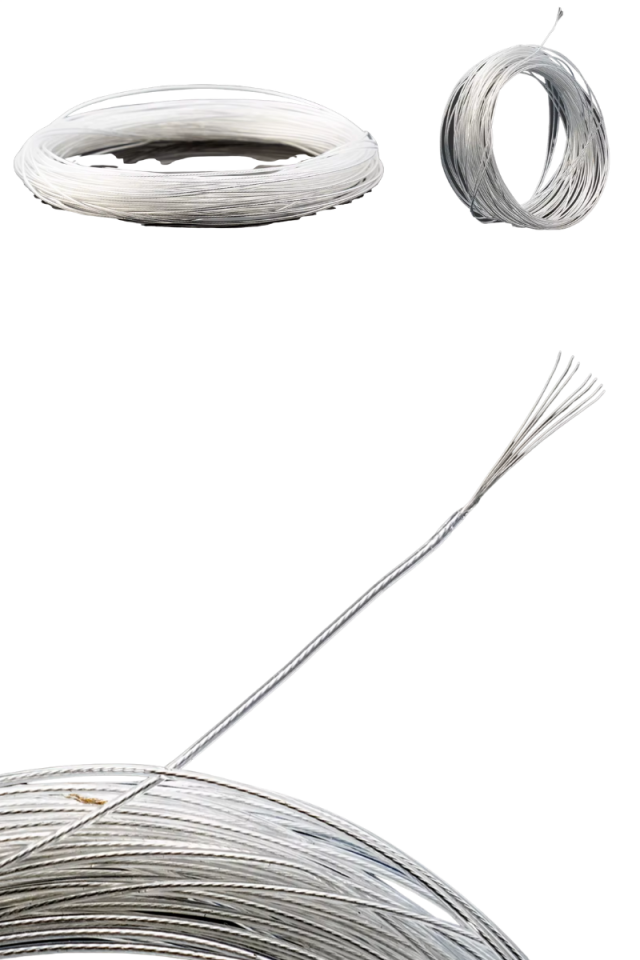 Kalaylı Bakır Kordon Kablo 0.22mm Şeffaf Montaj Kablosu Çok Damarlı ( 100 Metre)