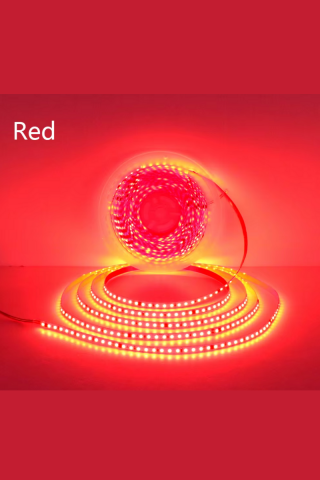 220 Volt Şerit Led Dim Edilebilir 10 Cm De Bir Kesilebilir Kırmızı IP20 Şerit Led (10 Metre)