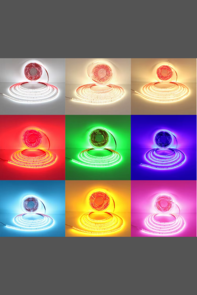 220 Volt Şerit Led Dim Edilebilir 10 Cm De Bir Kesilebilir Sarı (Amber) IP65 Şerit Led (5 Metre)